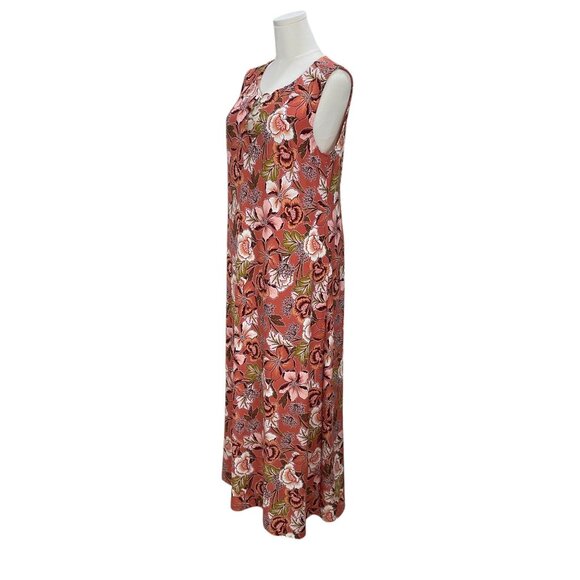 Ellen Weaver Sleeveless Maxi Dress Floral Boho Summer Vacation Resort Large - Picture 7 of 9